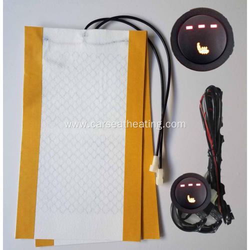 Car cover round switch 3-level car seat heating